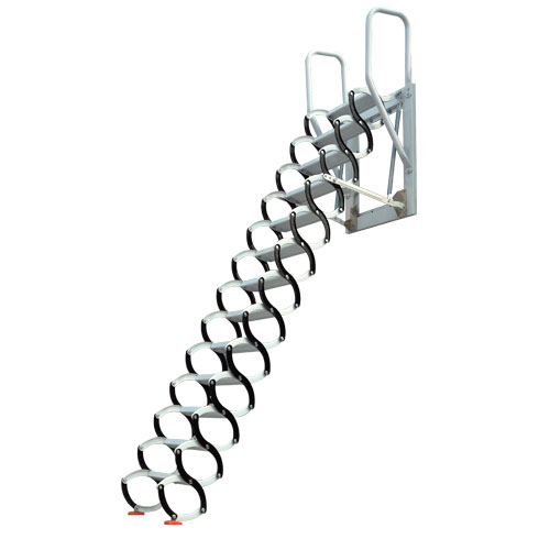 Normal wall type loft ladder